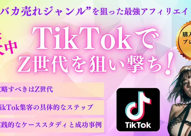 【需要拡大中】TikTokでZ世代を狙い撃ち！ある“バカ売れジャンル”を狙った最強アフィリエイト戦略