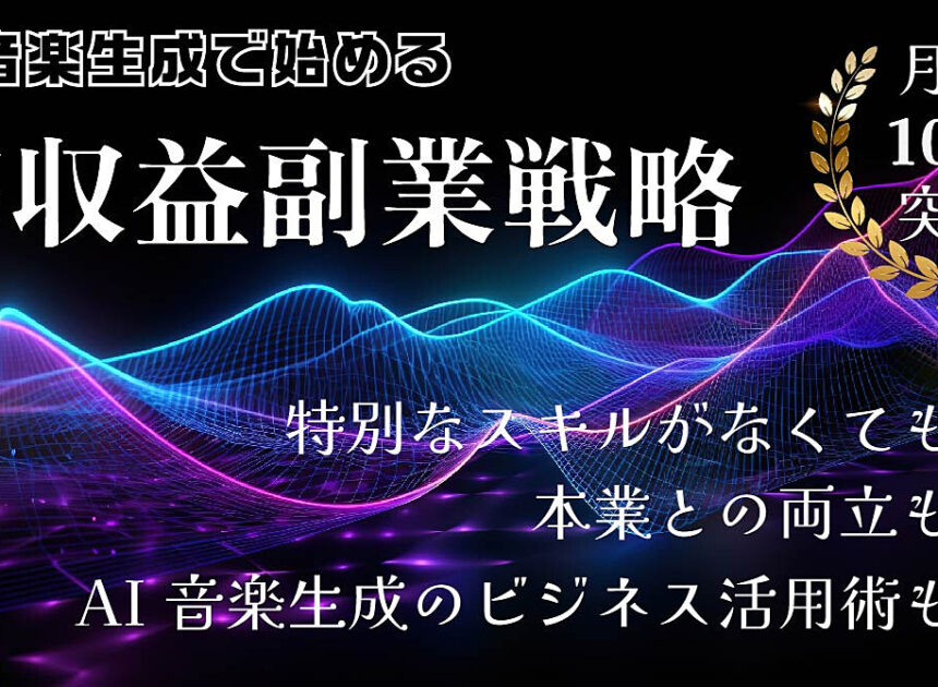 初心者でも始められる爆益音楽制作術！AI音楽×副業で月収10万円越えを目指す方法