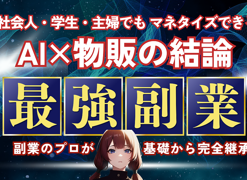 【スキル不要！コピペでほぼ完結】AI×無在庫物販で資金ゼロから稼ぐ秘密の副業術