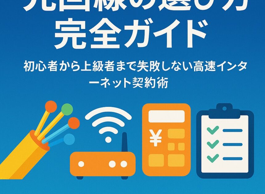 【これで完璧】光回線選びの決定版！失敗しないための全知識とおすすめプラン徹底比較