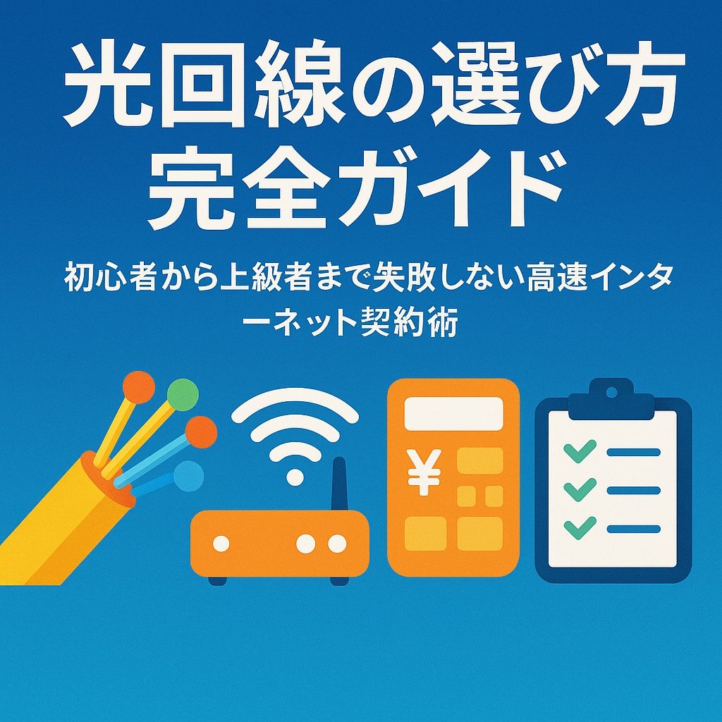 【これで完璧】光回線選びの決定版!失敗しないための全知識とおすすめプラン徹底比較