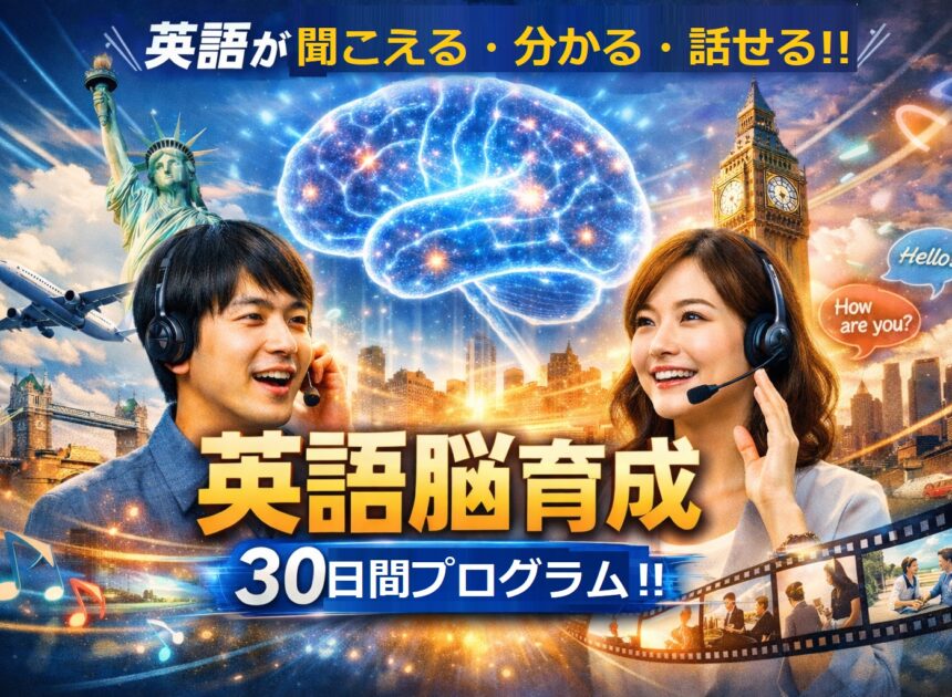英語が「聞こえる・分かる・話せる」に変わる30日間 ― 科学的メソッドで英語脳を作る完全ガイド